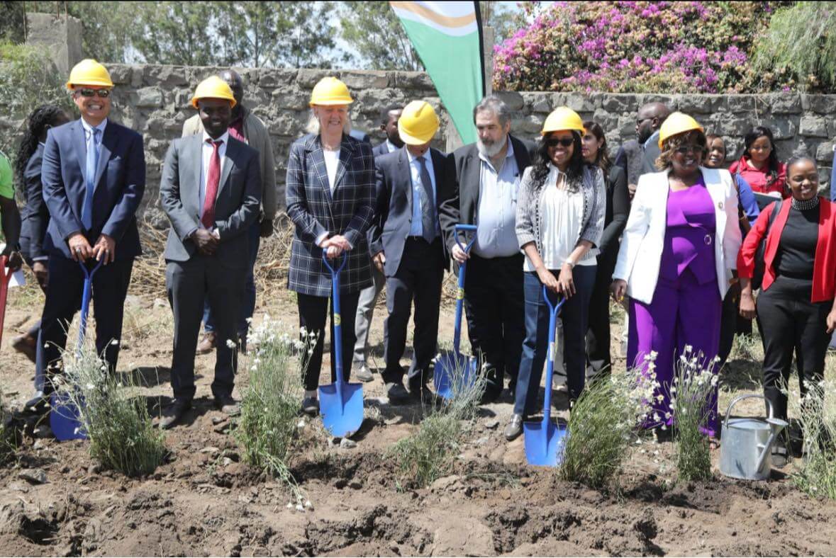 Susan Kihika at the opening of Kentegra Pyrethrum Factory